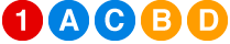 1 A C D B